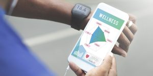 Fitness-Armband App Smartphone